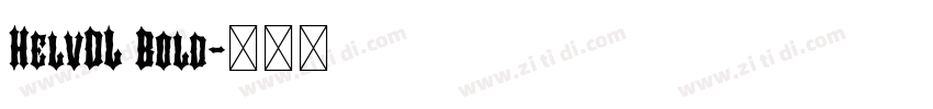HelvDL Bold字体转换
